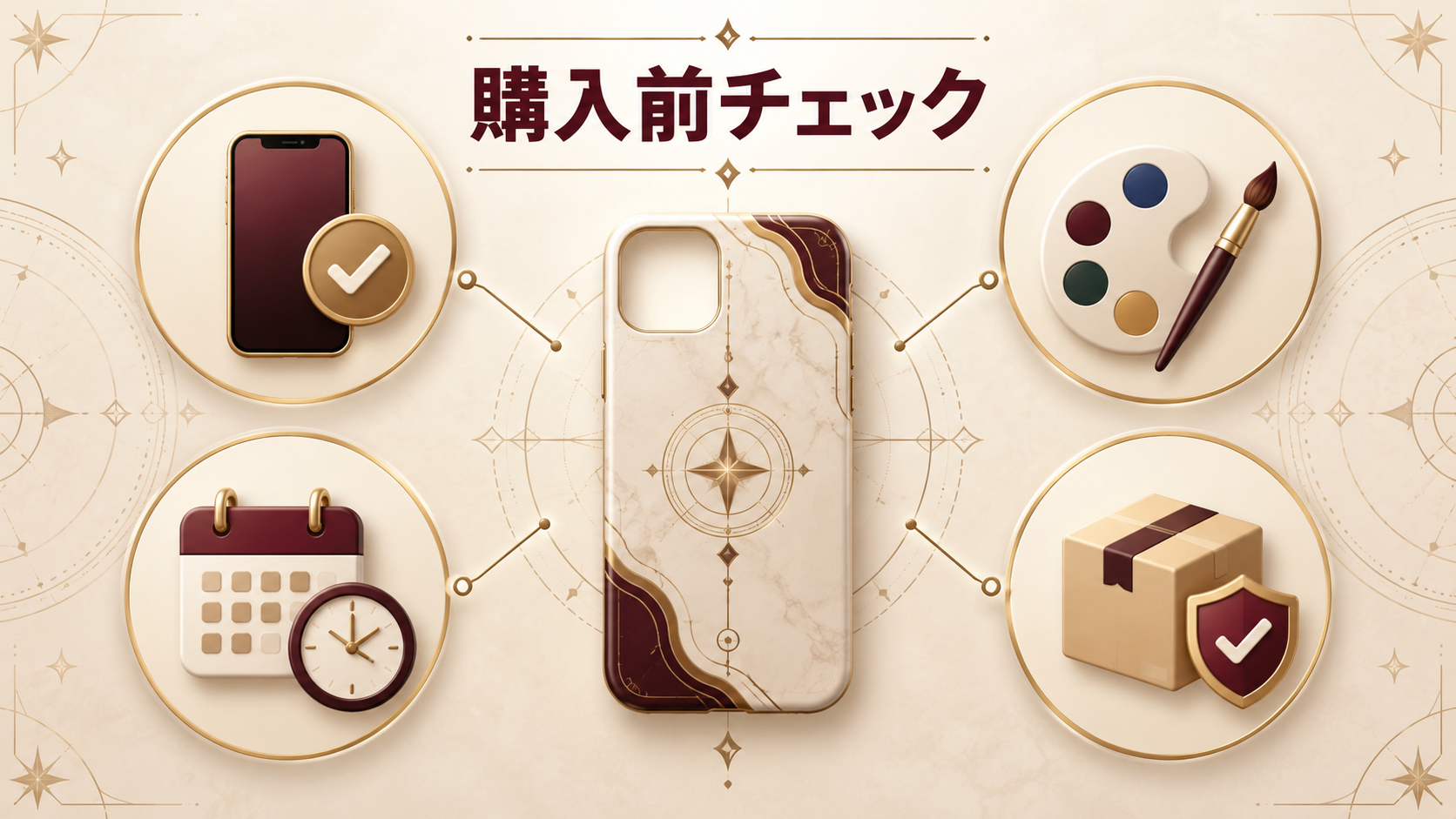 スマホケース購入前に確認したい機種・デザイン・納期・配送方法の4項目